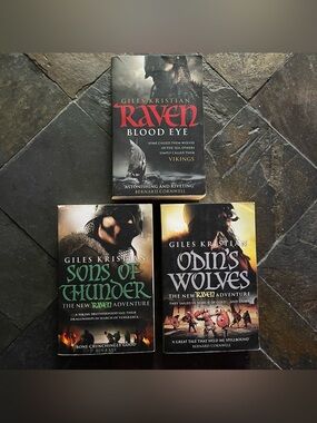 Raven By Giles Kristian Complete Trilogy Blood Eye Sons Of Thunder Odins Wolves